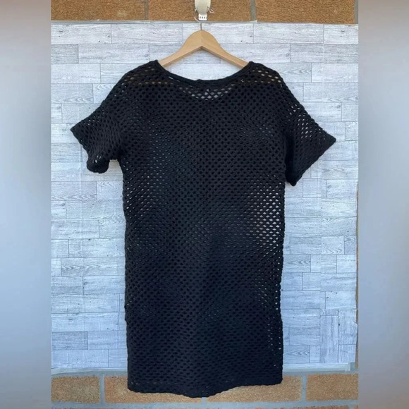 Emerson Fry New York Black Virgin Wool Blend Pullover Knit Dress Size S - Picture 9 of 11